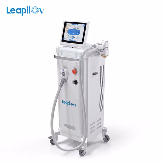 Neuankömmling 100 Millionen Schüsse, nicht kristallin, 3 Wellenlängen, schmerzloser Diodenlaser, 755 nm, 808 nm, 1064 nm, Laser-Haarentfernung